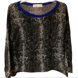 Vintage Havana top animal print long sleeve women’s size M medium